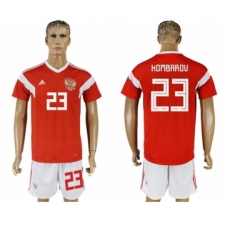 Russia #23 Kombarov Home Soccer Country Jersey
