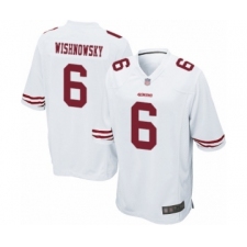 Men's San Francisco 49ers #6 Mitch Wishnowsky Game White Football Jersey