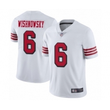 Men's San Francisco 49ers #6 Mitch Wishnowsky Limited White Rush Vapor Untouchable Football Jersey