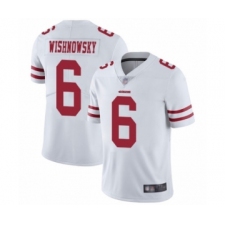 Men's San Francisco 49ers #6 Mitch Wishnowsky White Vapor Untouchable Limited Player Football Jersey