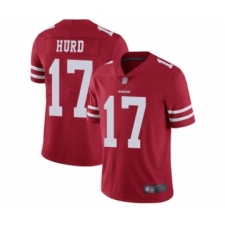 Men's San Francisco 49ers #17 Jalen Hurd Red Team Color Vapor Untouchable Limited Player Football Jersey