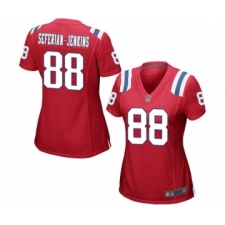 Women's New England Patriots #88 Austin Seferian-Jenkins Game Red Alternate Football Jersey