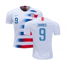 USA #9 Zardes Home Kid Soccer Country Jersey