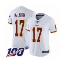 Women's Washington Redskins #17 Terry McLaurin White Vapor Untouchable Limited Player 100th Season Football Jersey