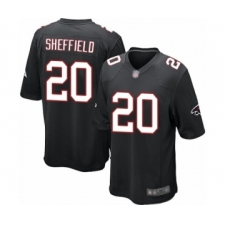 Men's Atlanta Falcons #20 Kendall Sheffield Game Black Alternate Football Jersey