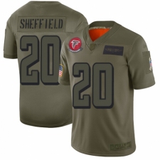 Men's Atlanta Falcons #20 Kendall Sheffield Limited Camo 2019 Salute to Service Football Jersey