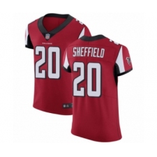 Men's Atlanta Falcons #20 Kendall Sheffield Red Team Color Vapor Untouchable Elite Player Football Jersey