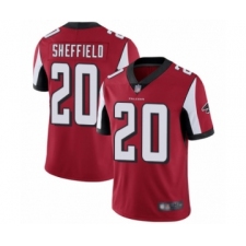 Men's Atlanta Falcons #20 Kendall Sheffield Red Team Color Vapor Untouchable Limited Player Football Jersey