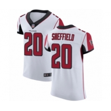 Men's Atlanta Falcons #20 Kendall Sheffield White Vapor Untouchable Elite Player Football Jersey