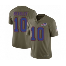 Youth Buffalo Bills #10 Cole Beasley Limited Olive 2017 Salute to Service Football Jersey