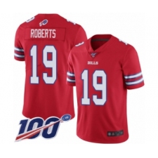 Men's Buffalo Bills #19 Andre Roberts Limited Red Rush Vapor Untouchable 100th Season Football Jersey