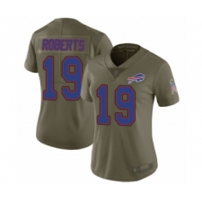 Women's Buffalo Bills #19 Andre Roberts Limited Olive 2017 Salute to Service Football Jersey