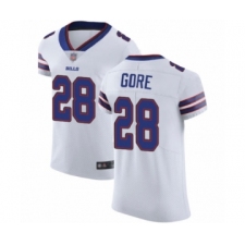 Men's Buffalo Bills #28 Frank Gore White Vapor Untouchable Elite Player Football Jersey