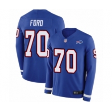 Youth Buffalo Bills #70 Cody Ford Limited Royal Blue Therma Long Sleeve Football Jersey