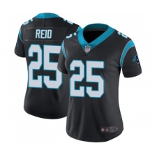 Women's Carolina Panthers #25 Eric Reid Black Team Color Vapor Untouchable Limited Player Football Jersey