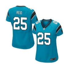 Women's Carolina Panthers #25 Eric Reid Game Blue Alternate Football Jersey