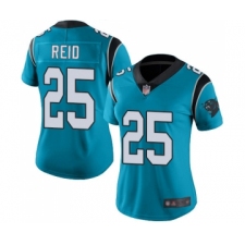 Women's Carolina Panthers #25 Eric Reid Limited Blue Rush Vapor Untouchable Football Jersey