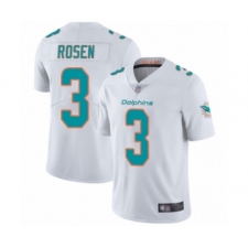 Men's Miami Dolphins #3 Josh Rosen White Vapor Untouchable Limited Player Football Jersey