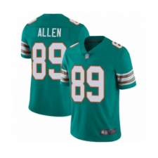 Youth Miami Dolphins #89 Dwayne Allen Aqua Green Alternate Vapor Untouchable Limited Player Football Jersey