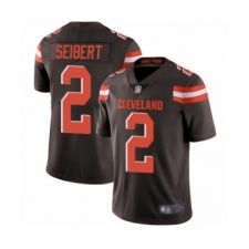 Men's Cleveland Browns #2 Austin Seibert Brown Team Color Vapor Untouchable Limited Player Football Jersey