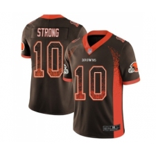 Youth Cleveland Browns #10 Jaelen Strong Limited Brown Rush Drift Fashion Football Jersey