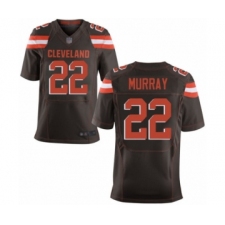 Men's Cleveland Browns #22 Eric Murray Elite Brown Team Color Football Jersey