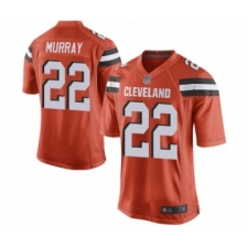 Men's Cleveland Browns #22 Eric Murray Game Orange Alternate Football Jersey