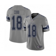 Women's Dallas Cowboys #18 Randall Cobb Limited Gray Inverted Legend Football Jersey