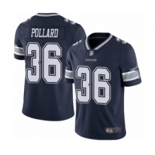 Men's Dallas Cowboys #36 Tony Pollard Navy Blue Team Color Vapor Untouchable Limited Player Football Jersey