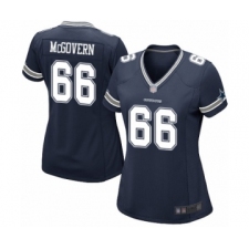 Women's Dallas Cowboys #66 Connor McGovern Game Navy Blue Team Color Football Jersey