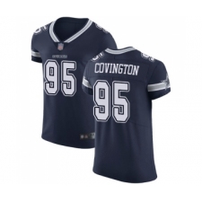 Men's Dallas Cowboys #95 Christian Covington Navy Blue Team Color Vapor Untouchable Elite Player Football Jersey