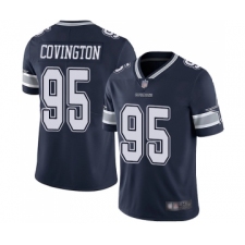 Men's Dallas Cowboys #95 Christian Covington Navy Blue Team Color Vapor Untouchable Limited Player Football Jersey