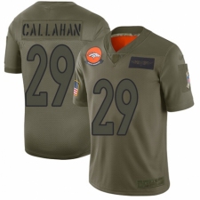 Men's Denver Broncos #29 Bryce Callahan Limited Camo 2019 Salute to Service Football Jersey