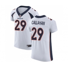 Men's Denver Broncos #29 Bryce Callahan White Vapor Untouchable Elite Player Football Jersey