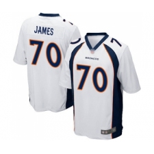 Men's Denver Broncos #70 Ja Wuan James Game White Football Jersey