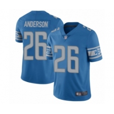 Youth Detroit Lions #26 C.J. Anderson Blue Team Color Vapor Untouchable Limited Player Football Jersey