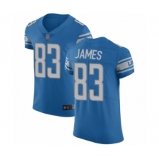 Men's Detroit Lions #83 Jesse James Blue Team Color Vapor Untouchable Elite Player Football Jersey