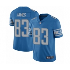 Men's Detroit Lions #83 Jesse James Blue Team Color Vapor Untouchable Limited Player Football Jersey