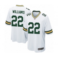 Men's Green Bay Packers #22 Dexter Williams Game White Football Jersey
