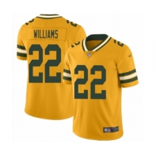 Women's Green Bay Packers #22 Dexter Williams Limited Gold Inverted Legend Football Jersey
