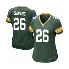 Women's Green Bay Packers #26 Darnell Savage Jr. Game Green Team Color Football Jerseys