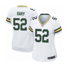 Women's Green Bay Packers #52 Rashan Gary Game White Football Jersey