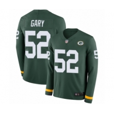 Youth Green Bay Packers #52 Rashan Gary Limited Green Therma Long Sleeve Football Jersey