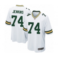 Men's Green Bay Packers #74 Elgton Jenkins Game White Football Jersey