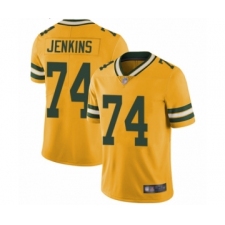 Men's Green Bay Packers #74 Elgton Jenkins Limited Gold Rush Vapor Untouchable Football Jersey