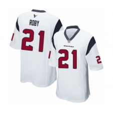 Men's Houston Texans #21 Bradley Roby Game White Football Jersey