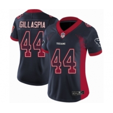 Women's Houston Texans #44 Cullen Gillaspia Limited Navy Blue Rush Drift Fashion Football Jersey