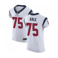 Men's Houston Texans #75 Matt Kalil White Vapor Untouchable Elite Player Football Jersey
