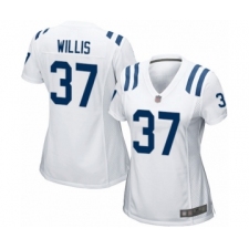 Women's Indianapolis Colts #37 Khari Willis Game White Football Jersey