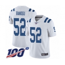 Men's Indianapolis Colts #52 Ben Banogu White Vapor Untouchable Limited Player 100th Season Football Jersey